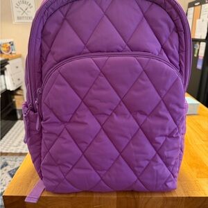 Vera Bradley Quilted Purple Women's Backpack - Stylish Everyday Bag